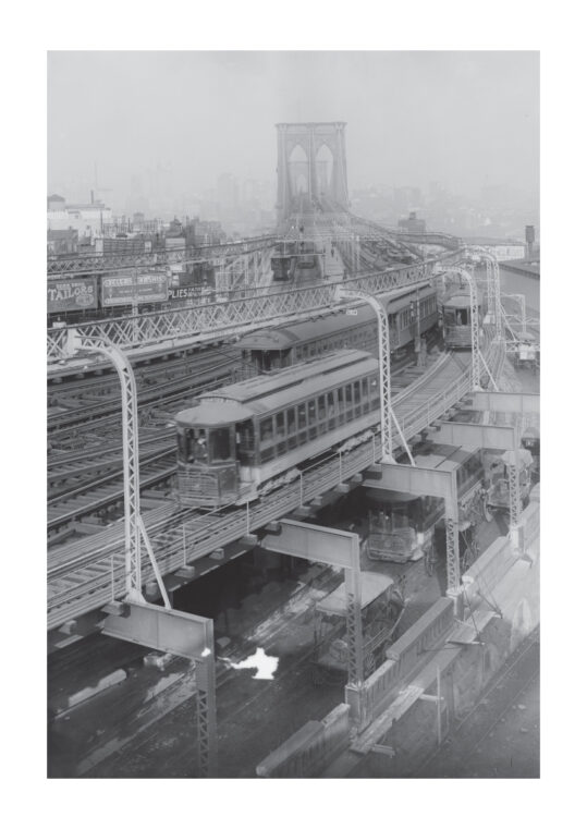 Poster Brooklyn Bridge Straßenbahn Poster 1