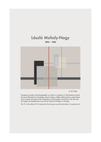Poster Laszlo Moholy Nagy KVII Plakat Poster 1