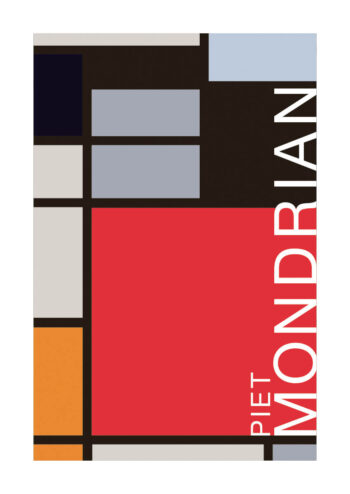 Poster Mondrian Piet Large Red Poster Poster 1