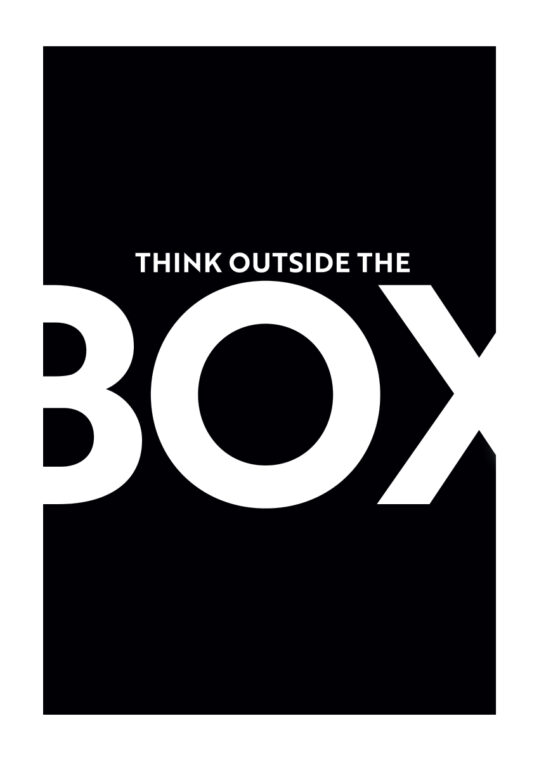 Poster Think outside the box 2 Poster 1