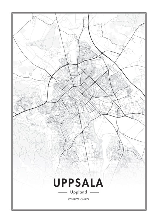 Poster Uppsala Karte Poster 1