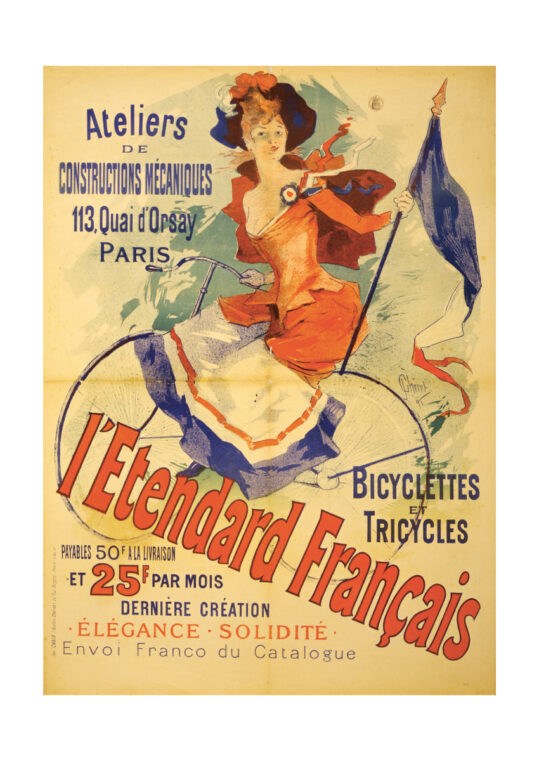 Poster Französsiches Fahhradplakat um 1800 Poster 1