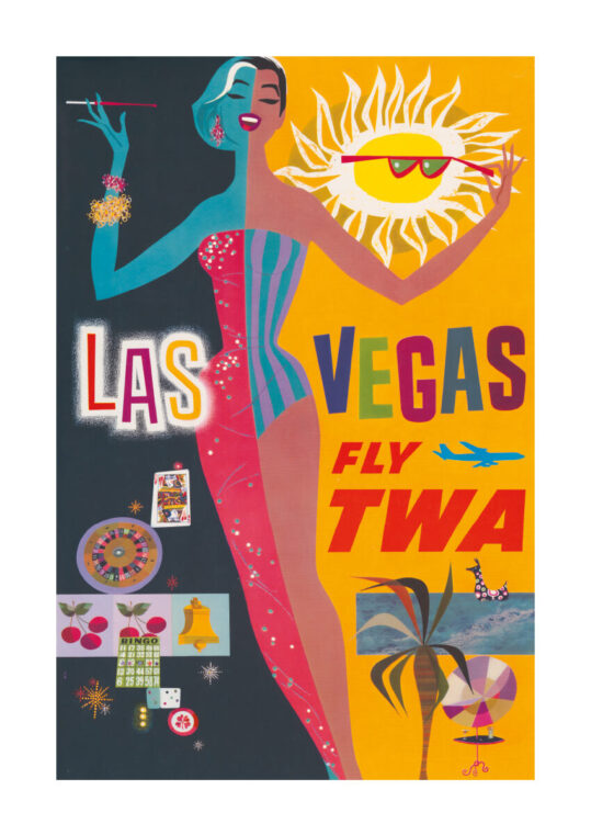Poster Las Vegas TWA Affisch Poster 1