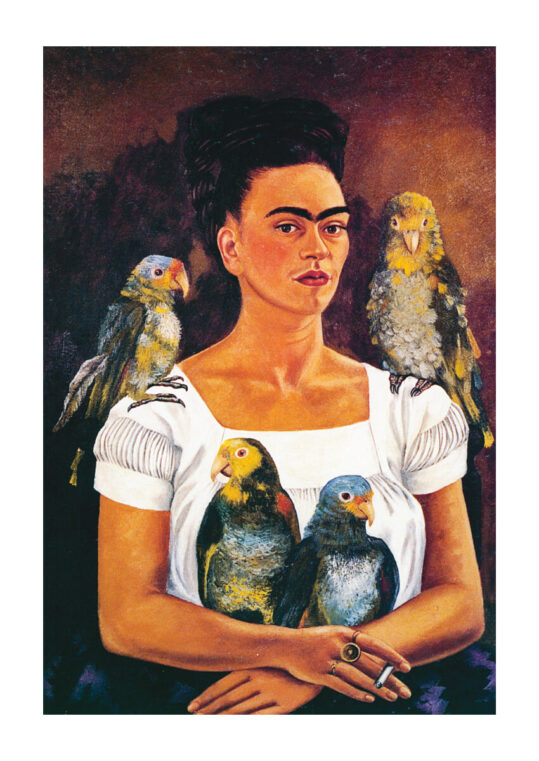 Poster Frida Kahlo - Stillleben mit Papagei Poster 1