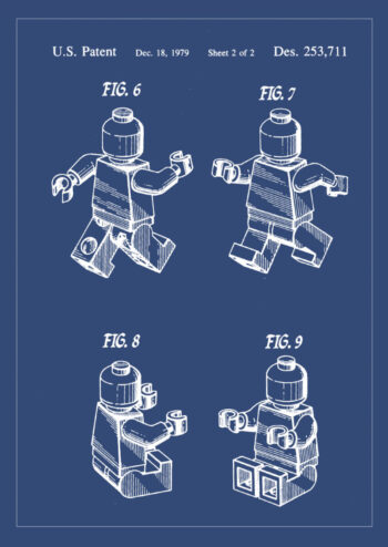 Poster Legofigur Patent Poster 1