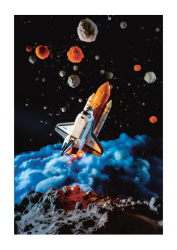 Poster Lego in space - space shuttle Poster 1