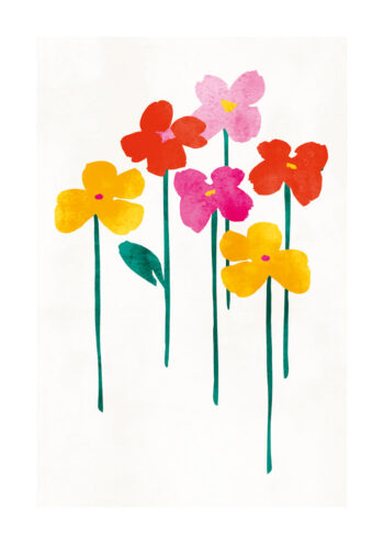 - Kubistika PosterHappy Flowers - Kubistika Poster 1