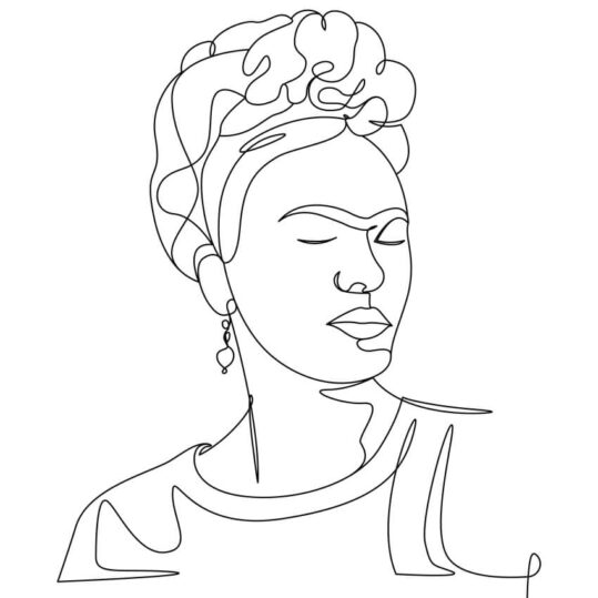 Poster Frida Kahlo Lineart 2 Poster 4