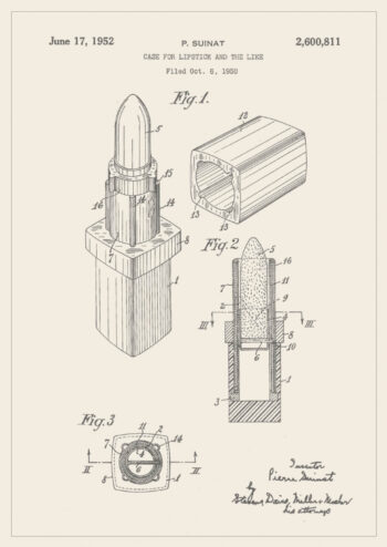 Poster Lippenstift Patent Poster 1