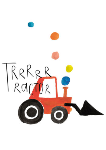 Poster Roter Traktor Poster 1
