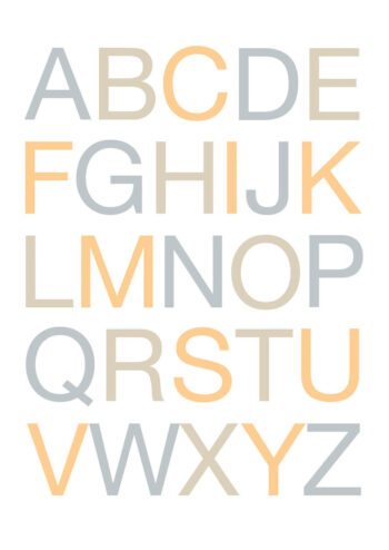 Poster ABC Alphabet Englisch Poster 1