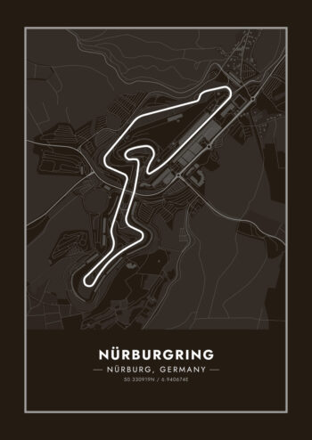 Poster Nürburgring Formula Schwarz Poster 1