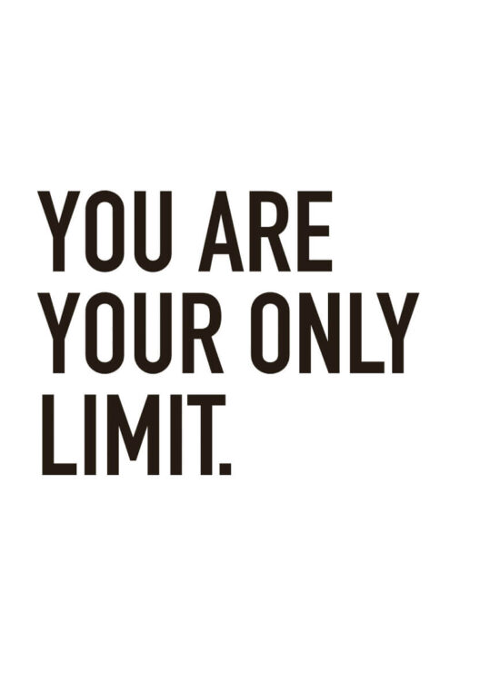 Poster You are your only limit Poster 1