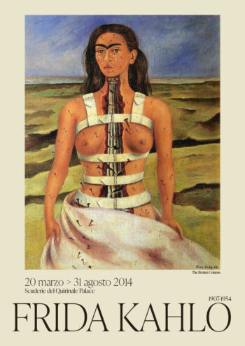Poster Frida Kahlo The broken column Exhibition Poster Poster 1