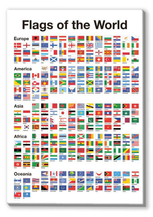 Canvas Flags of the world - English Canvas 1