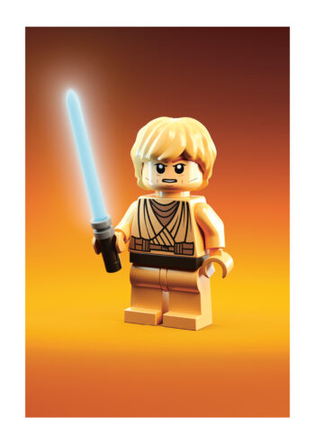 Poster Lego in space - star wars Luke Skywalker Poster 1