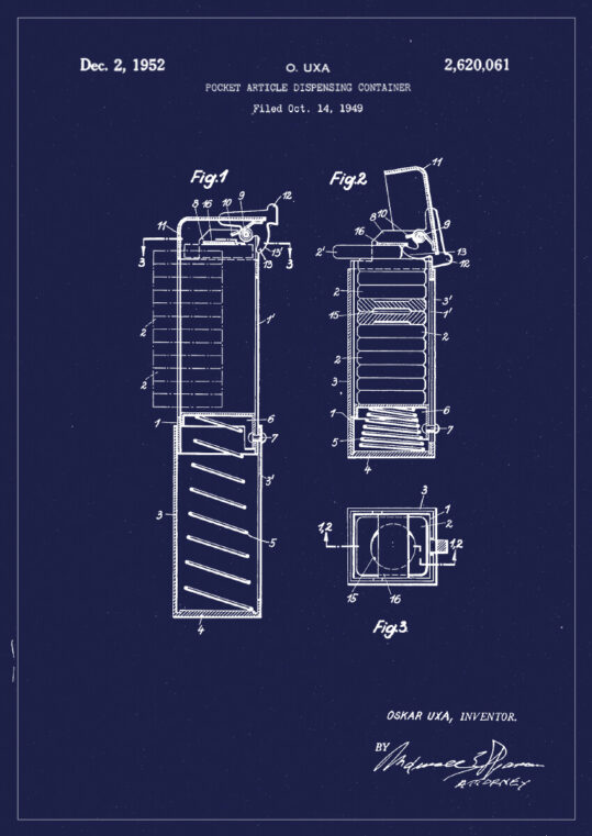 Poster PEZ Patent Poster 1
