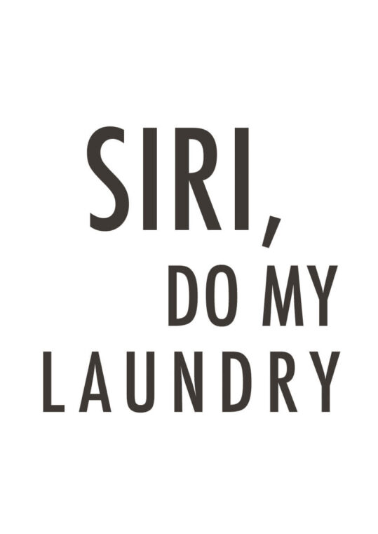Poster Siri, do my laundry Poster 1